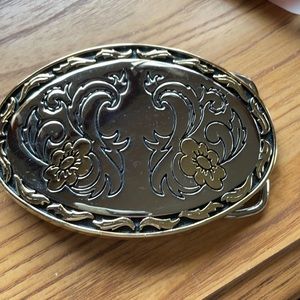Gold and Silver Belt Buckle